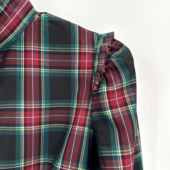 Tuckernuck Women's Highland Tartan Demy Dress sz L NWT Long Sleeve Shift Maxi - Picture 3 of 9